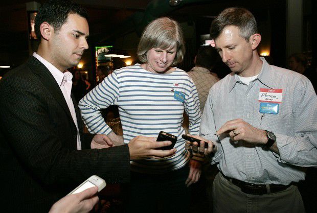 Gary Bennett with Mary Burke